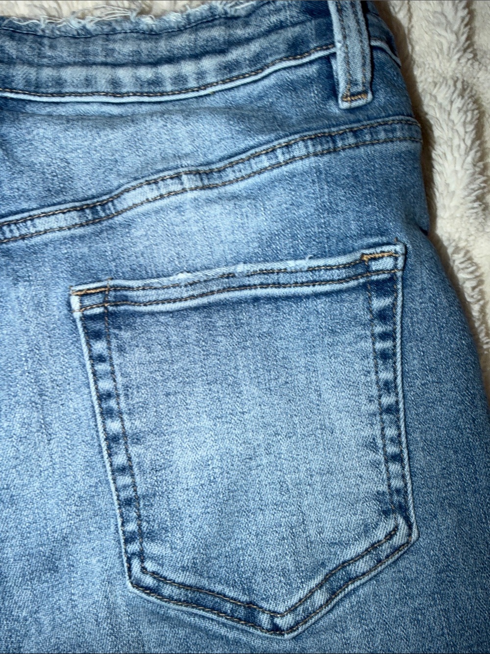 bridge by gly Distressed Bell Bottom Jeans with design 30x29 - Picture 12 of 16